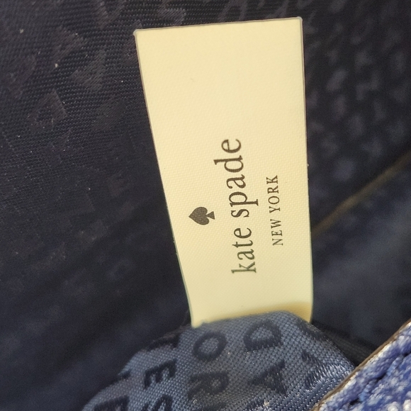 Kate Spade Tallulah Everett Way Leather Shoulder Handbag, Indigo Blue Womens OS - Picture 4 of 10